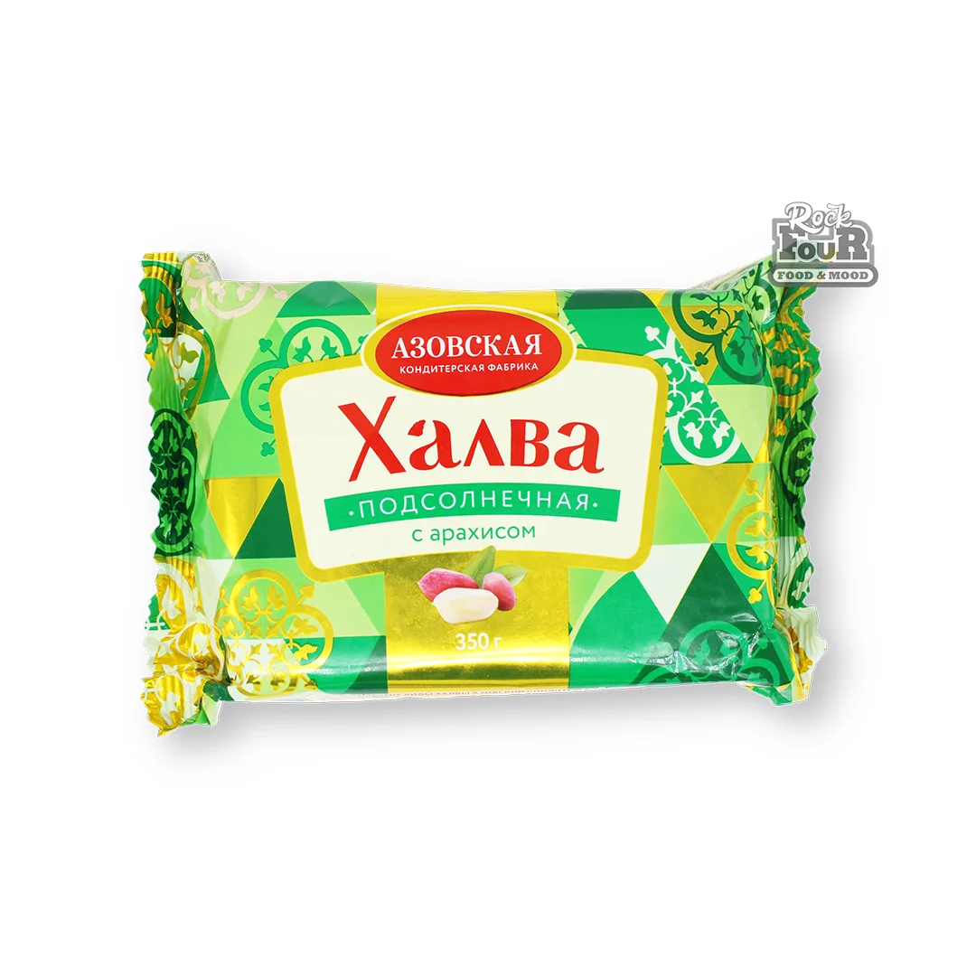 Sunflower halva "Azovskaya" with peanuts 350g